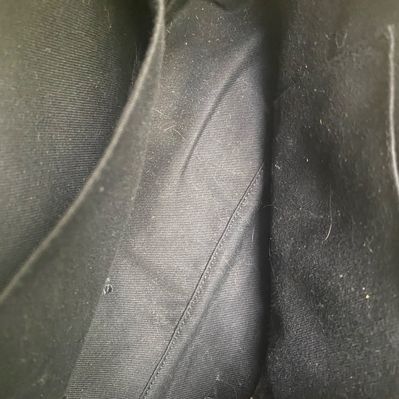 Loewe Vintage Leather Trim Anagram Shoulder Bag White Top Handle Women’s Purse - Picture 8 of 8